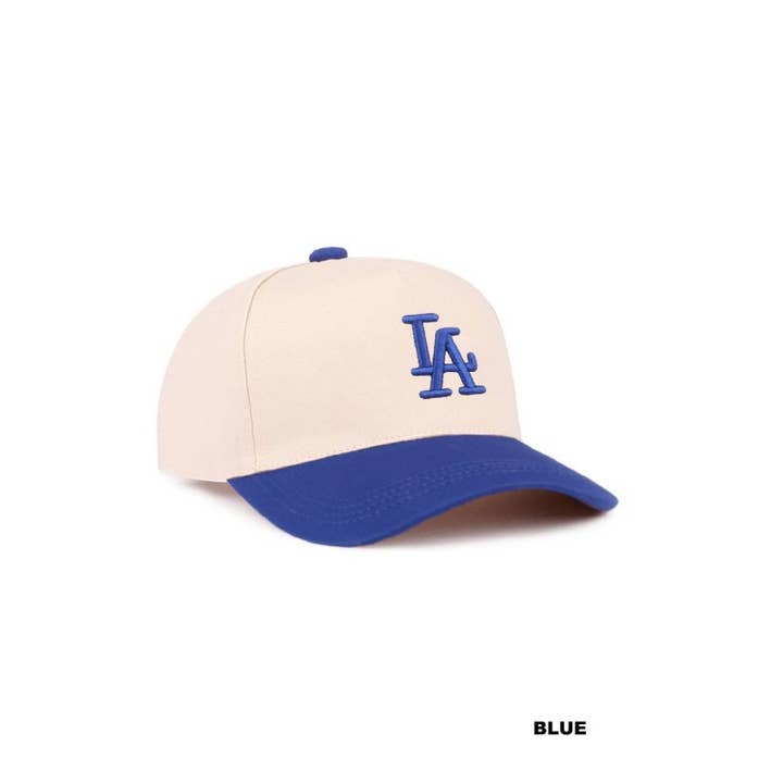 Vanilla Monkey - Wholesale Baseball Cap - Women's - La City Logo Two Tone Canvas Cotton Cap5