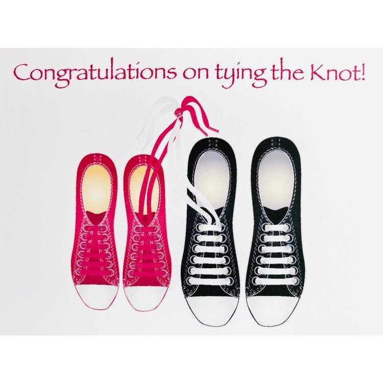 Studio Daedre - Wholesale Everyday Greeting Card - Tie Knot Sneakers - Loose Cards0