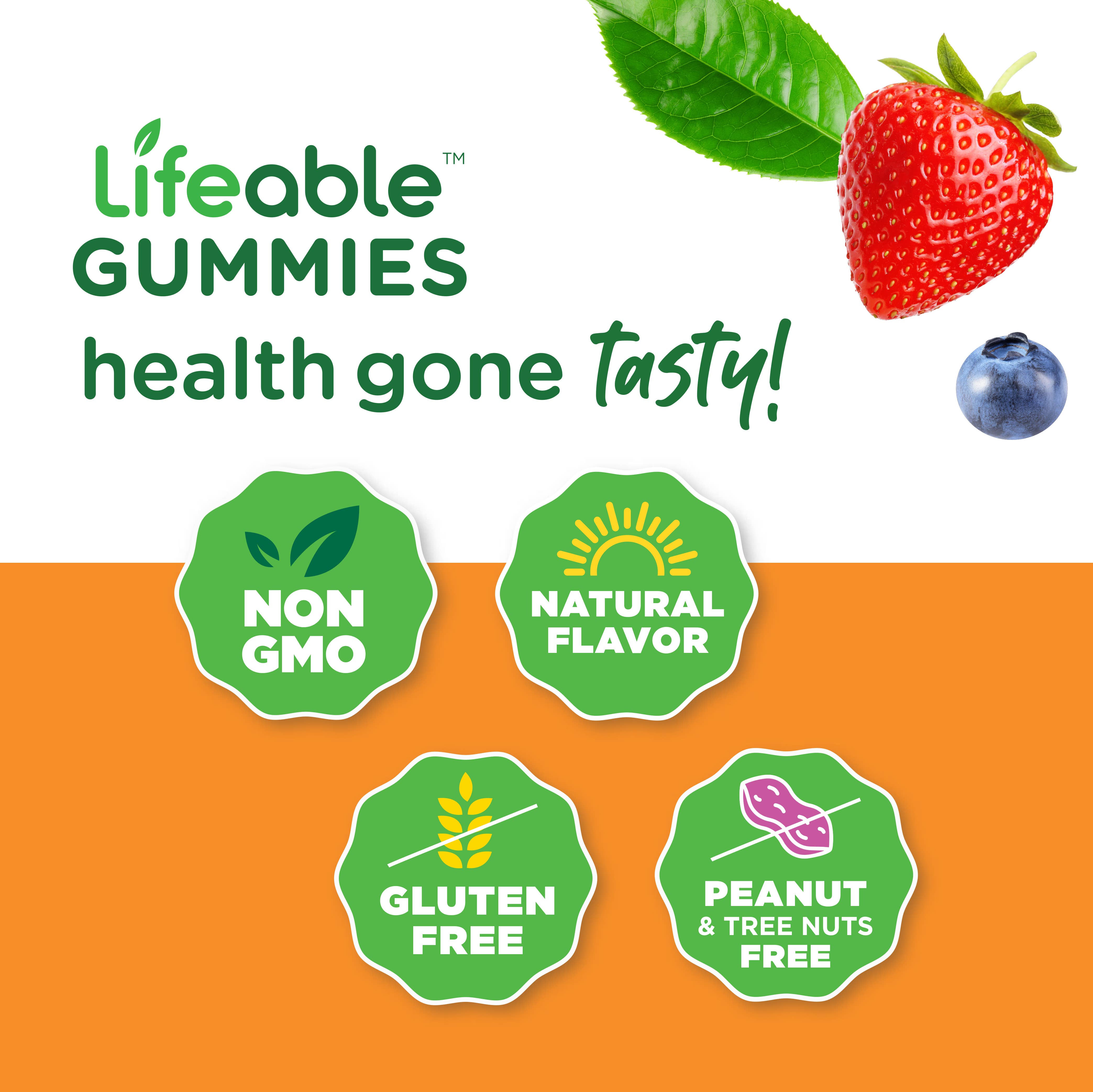 Lifeable – Suplemento/vitamina oral por atacado – Peptídeos de Colagénio Lifeable 100 mg com Gomas de Vitamina C3