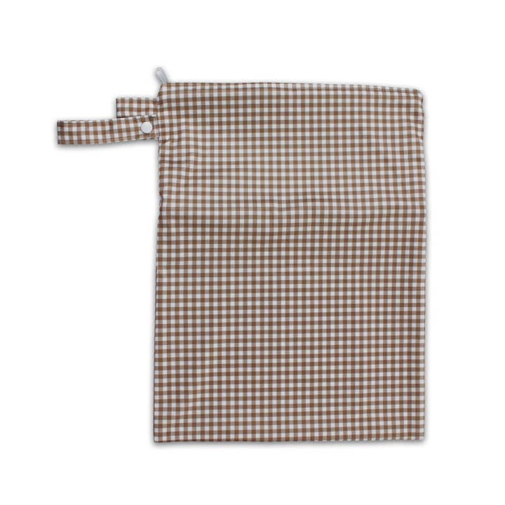 Tyoub Stay-dry Zip Wet Bag – Fawn Gingham for engroshandel hos Tyoub