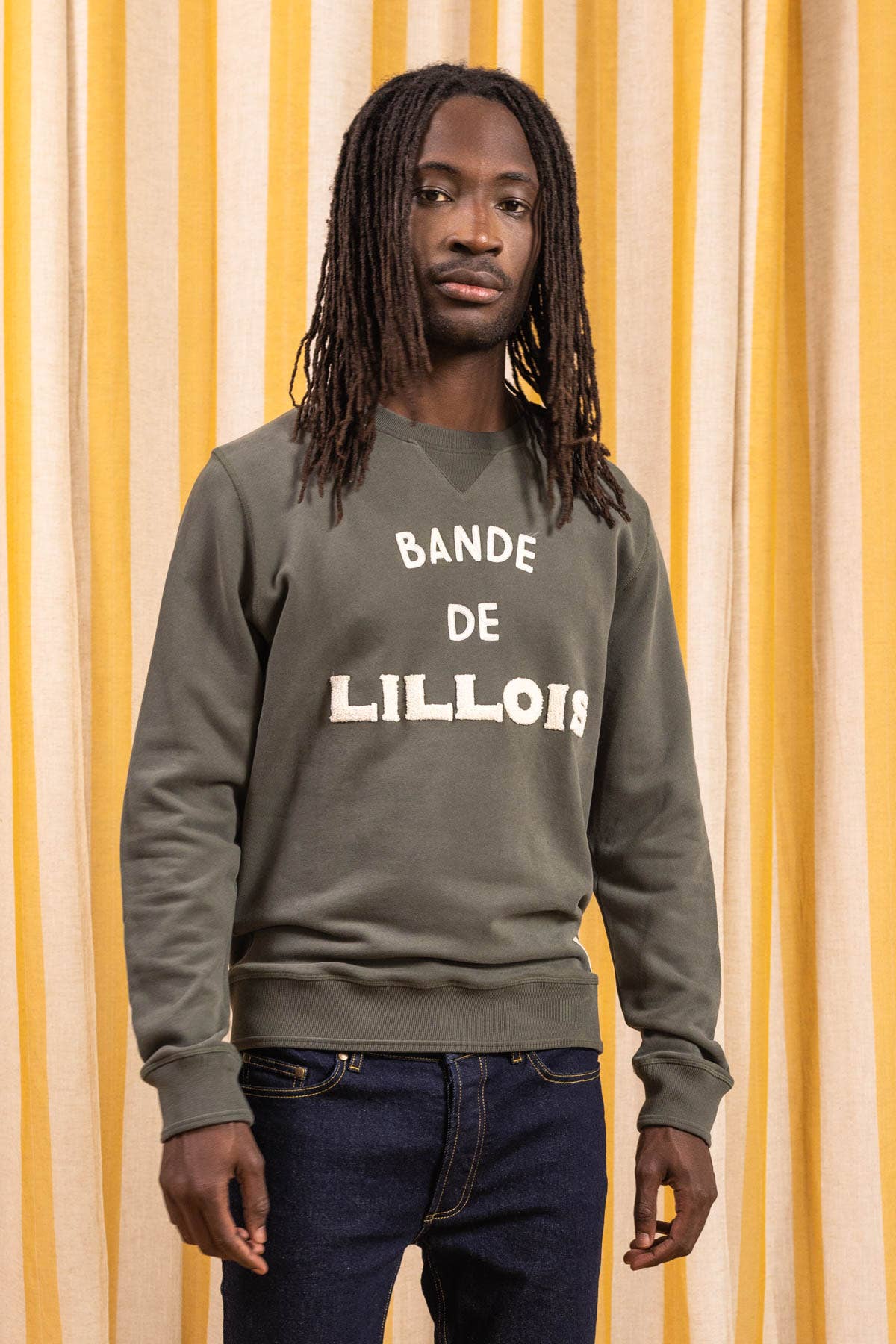 JAQK - Wholesale Graphic Sweatshirt - Men's - Lillois Grey Heather Sweatband1