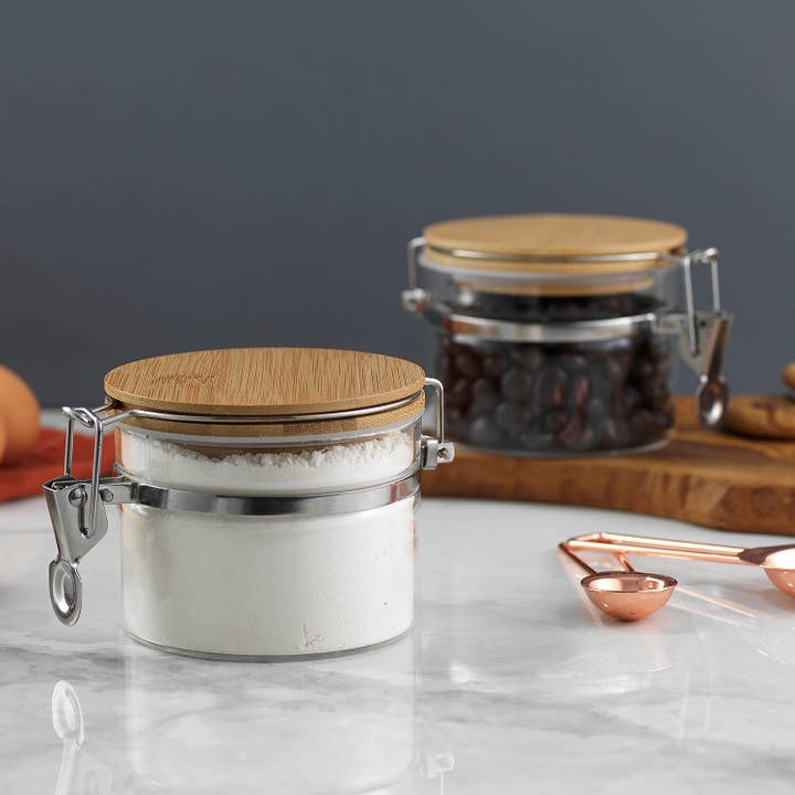 JoyJolt - Wholesale Jar - Glass Food Storage Jars With Airtight Bamboo Lids5
