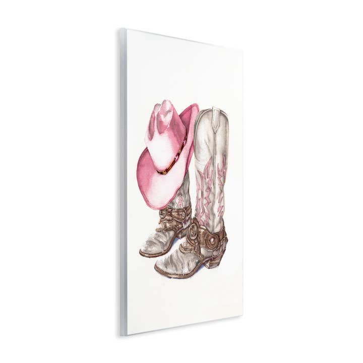 Stupell Industries - Wholesale Wall Sign - Pink Glam Cowgirl Boots - Unframed Wall Art3