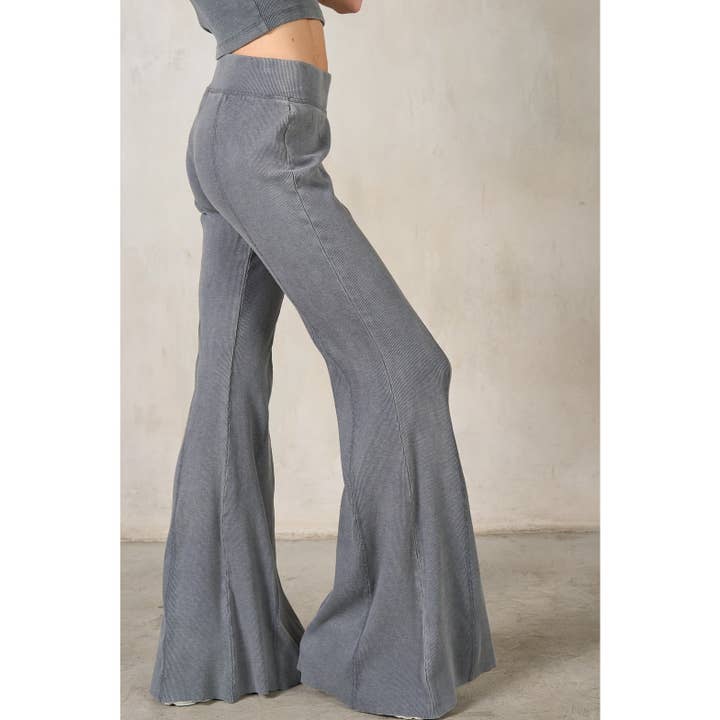 lalamia - Wholesale Fashion Leggings - Women's - Flare Rib Leggings