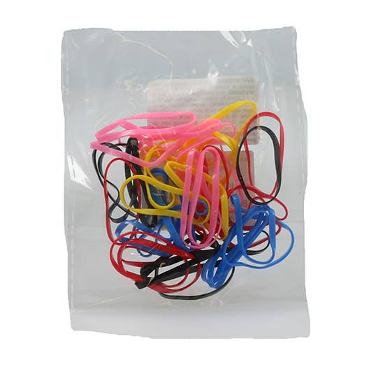 SUBLIME BEAUTY WHOLESALER SL - Wholesale Hair Tie - Xanitalia Pro 40 Large Multicolored Elastic Rubber Bands0