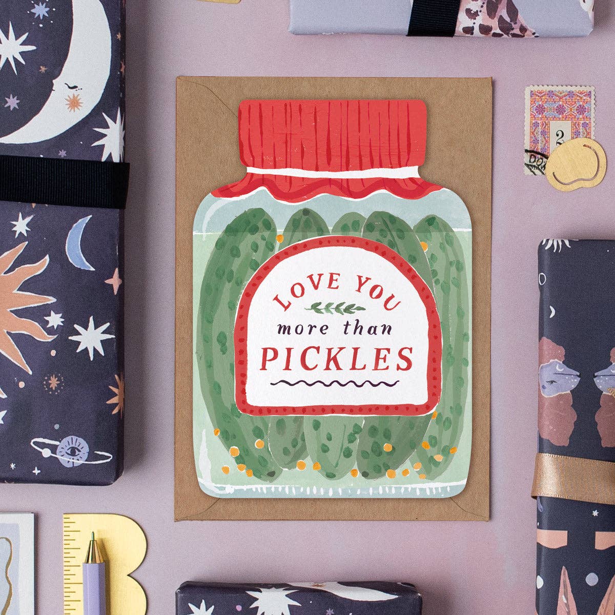 Sister Paper Co. - Wholesale Anniversary Card - Love You More Than Pickles Card | Love & Valentines Cards1