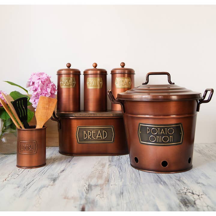 Rozi - Wholesale Bread Box - Copper Bread Bin6