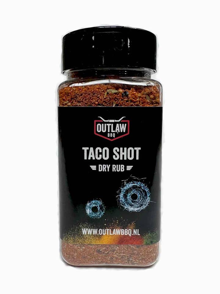 Outlaw BBQ Dry Rub barbecue Taco Shot for wholesale by Outlaw BBQ
