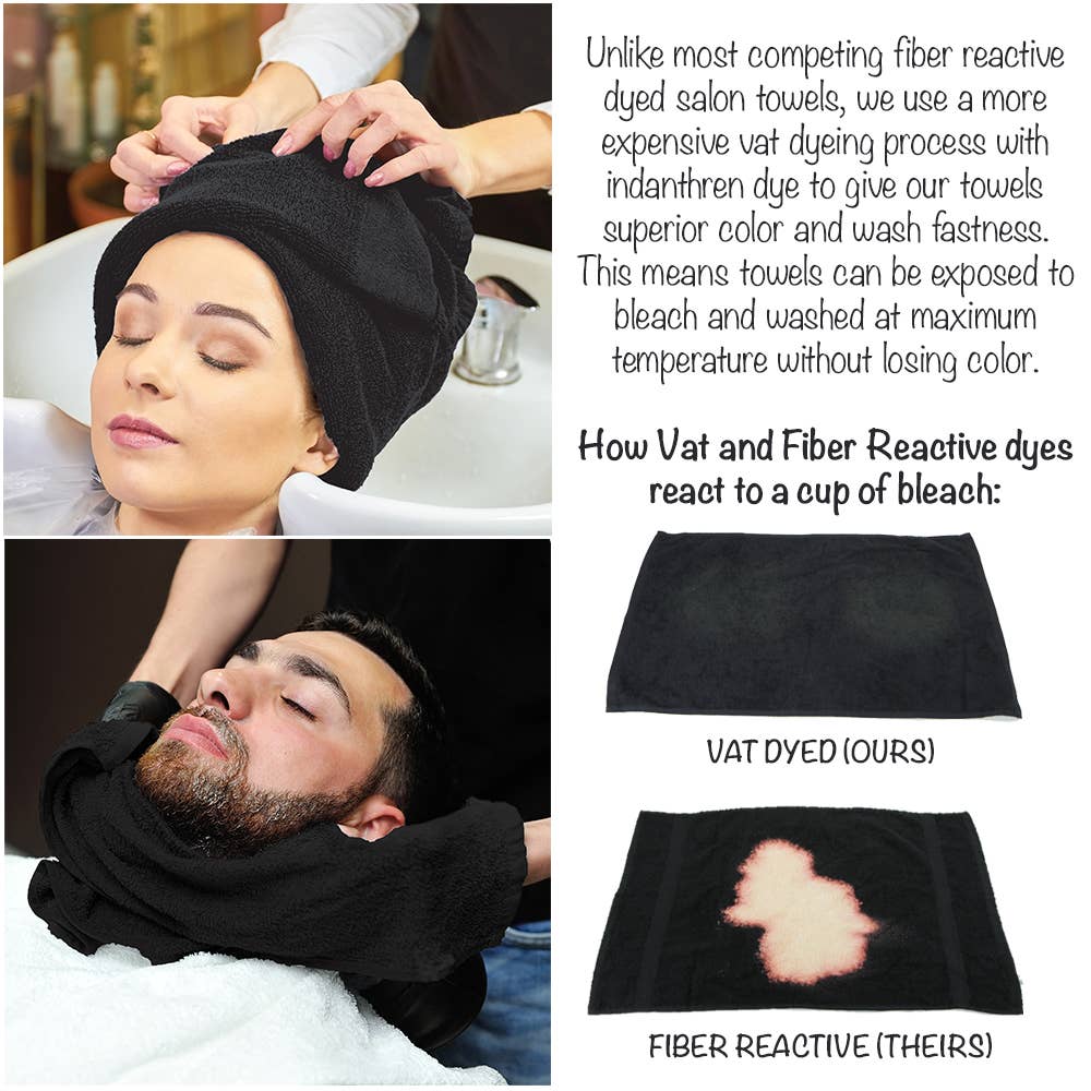 Arkwright Home - Wholesale Towel Set - 12 Pack of Salon Towels - Color Options6