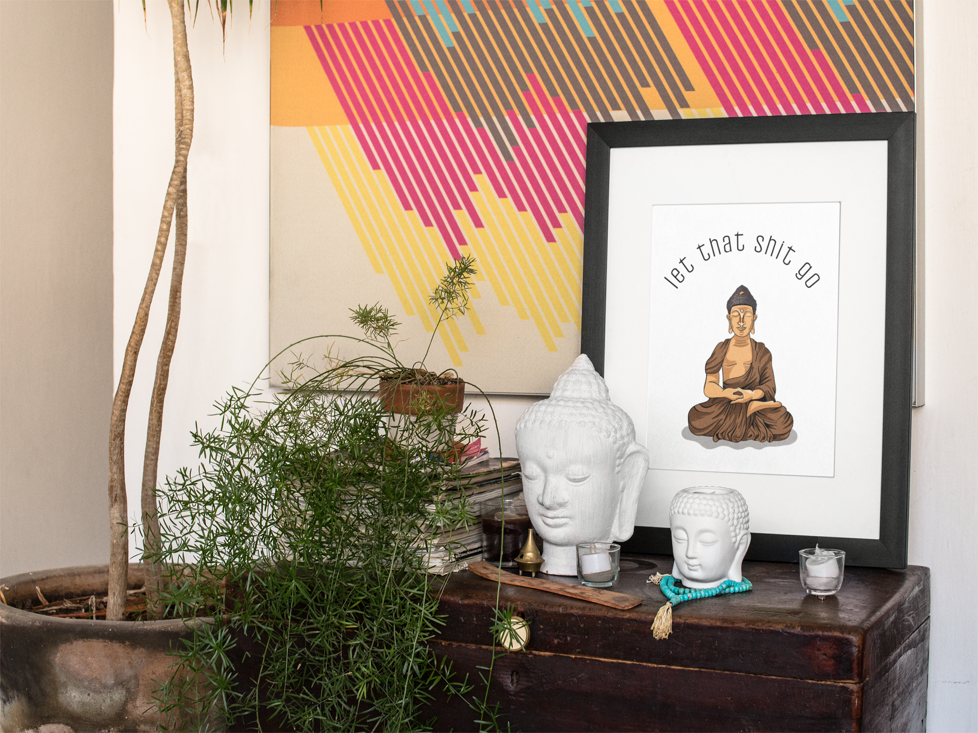 Black Cat Bazaar - Wholesale Art Print - Let That Shit Go - Wall Art Print2