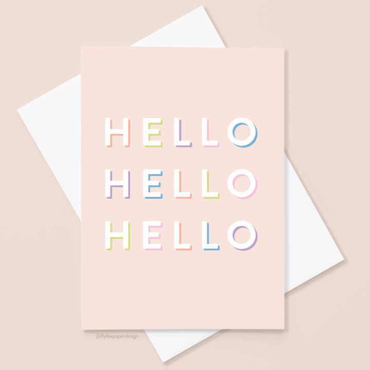 Hello Hello Hello Card and other Purchase Wholesale hello cards. Free Returns & Net 60 Terms on Faire trending on Faire.