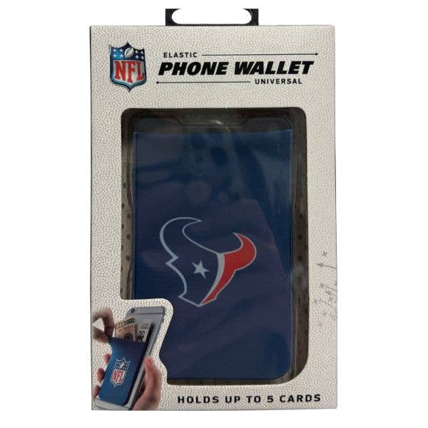 St. Louis Wholesale LLC - Wholesale Phone Wallet - Unisex - Houston Texans Wallets - Single Pack - Phone Wallets -Strong