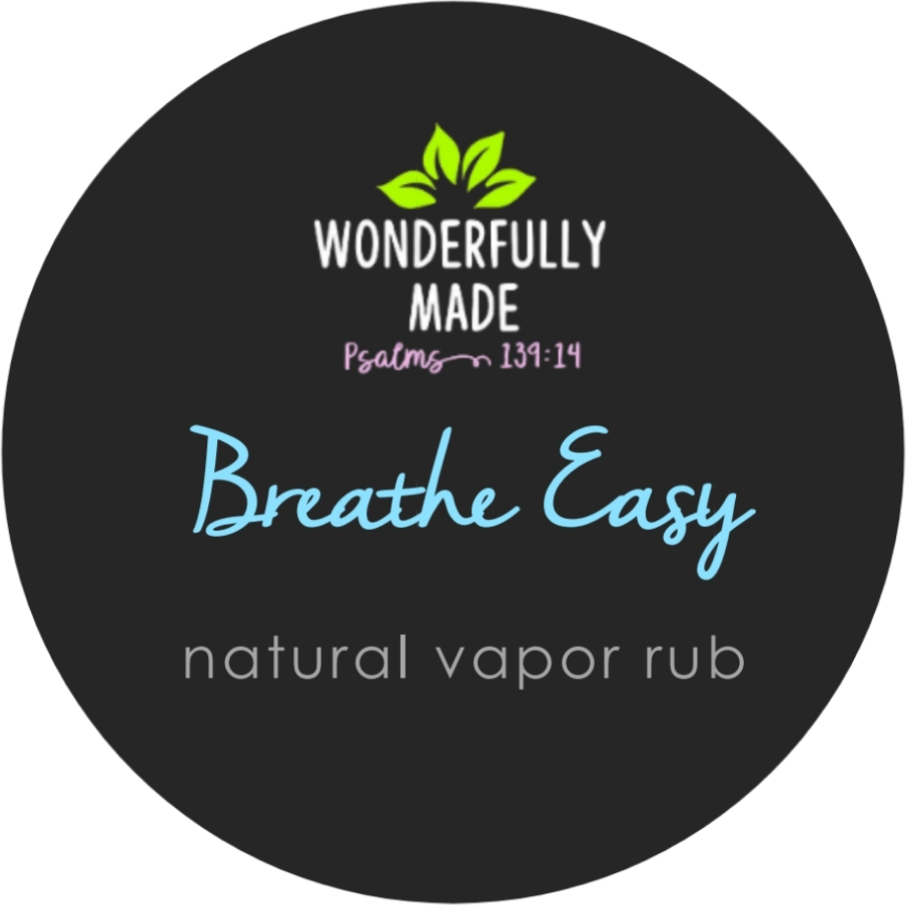 Wonderfully Made .love - Wholesale Healing Salve/Balm/Cream - Breathe Easy Vapor Rub Salve | Metal Tin | Natural Organic1