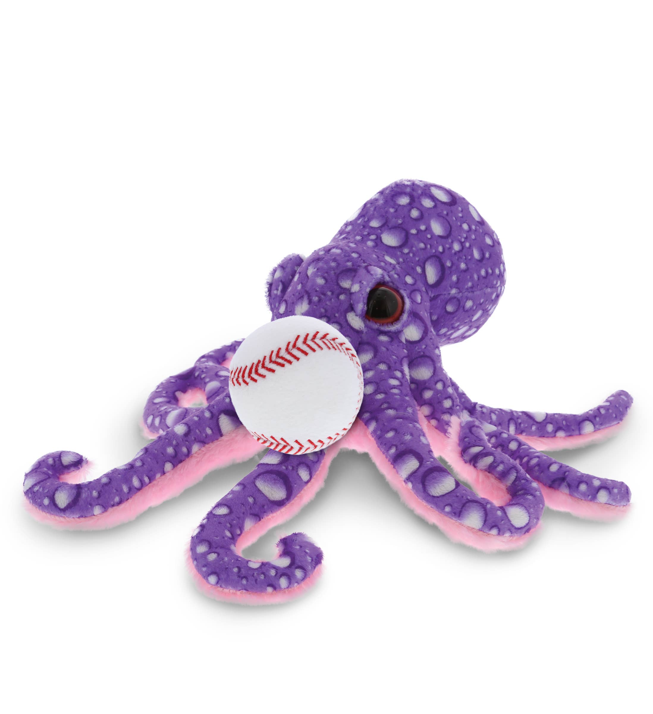 Cota Global – wholesale Stuffed/plush toy – Kids & baby – Plush Baseball - Wild Collection Plush - 12" Purple Octopus0