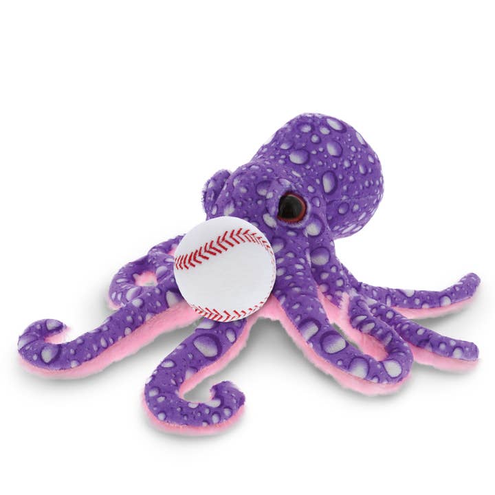 Cota Global – wholesale Stuffed/plush toy – Kids & baby – Plush Baseball - Wild Collection Plush - 12" Purple Octopus0