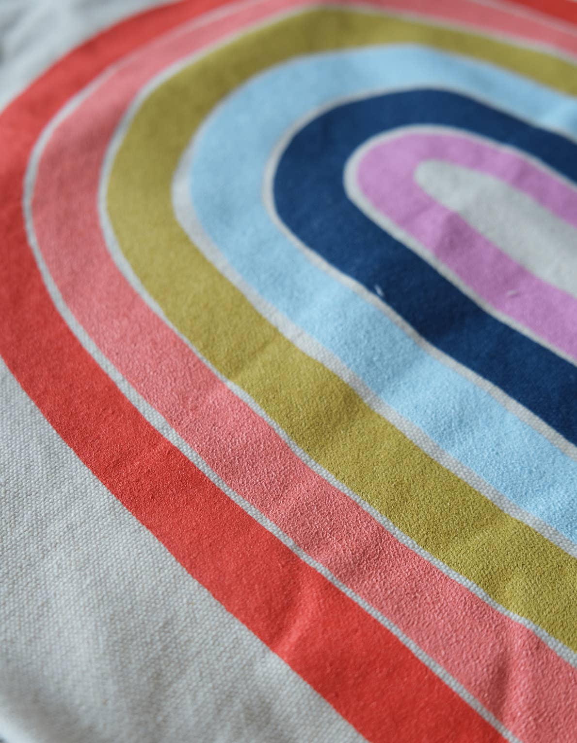 Idlewild Co. - Wholesale Tote Bag - Women's - Rainbow Canvas Tote Bag with Vegan Leather Handles1