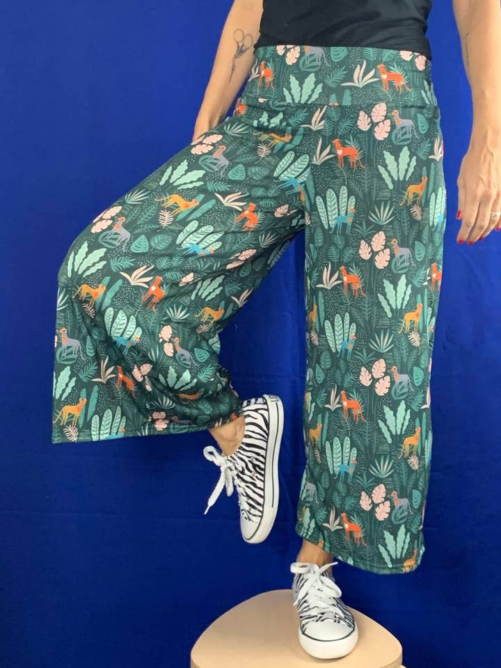 Pantalon Trama à coupe large et motif sauvage pour la vente par La Compiano