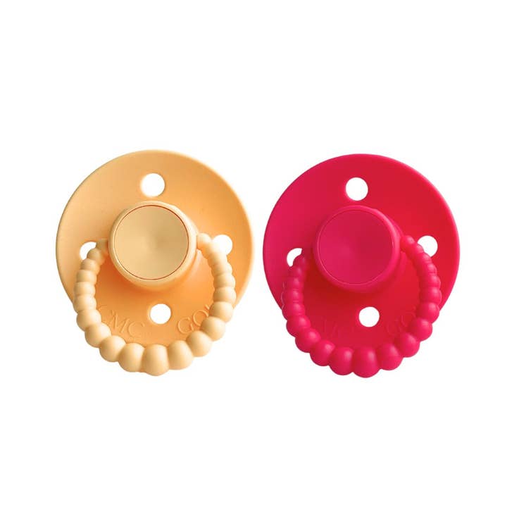 CMC 'Bubble' Dummies Apricot + Tulip for wholesale by CMC Gold