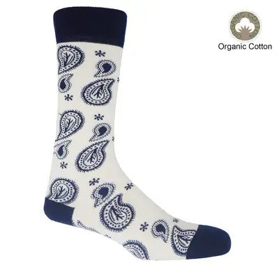 Peper Harow Socks - Wholesale Socks - Men's - Paisley Men's Organic Socks2