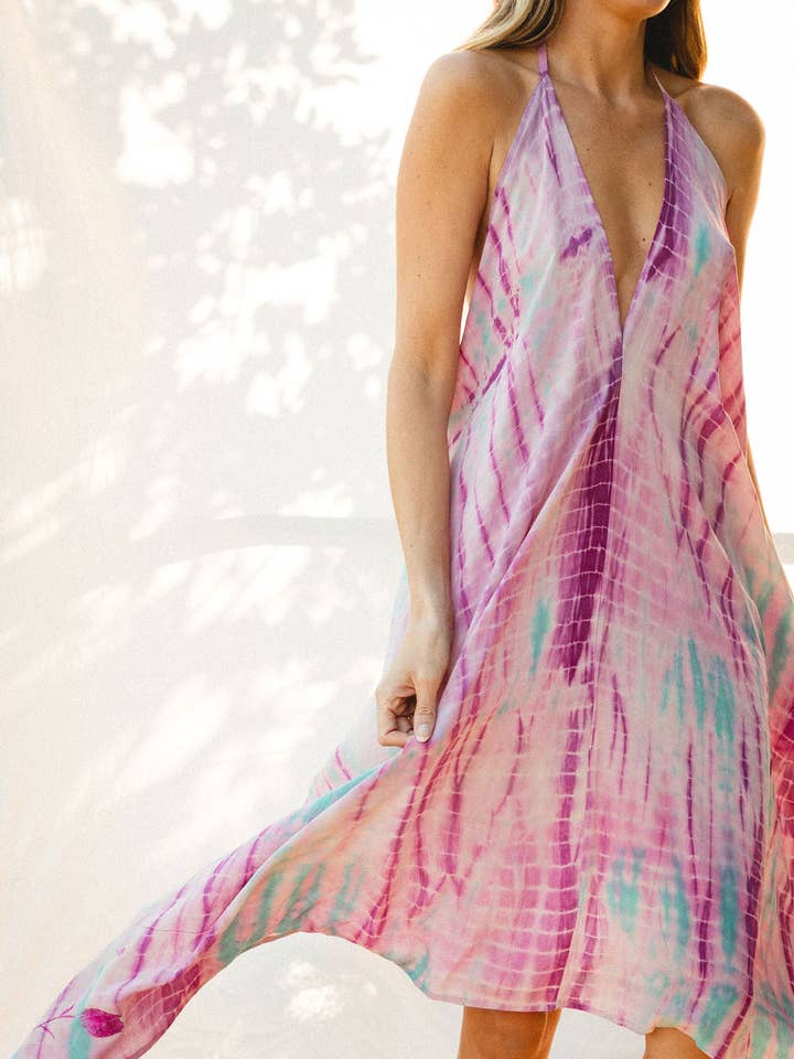 Sun Child Classic Silk Dress - Duke for wholesale by Sun Child