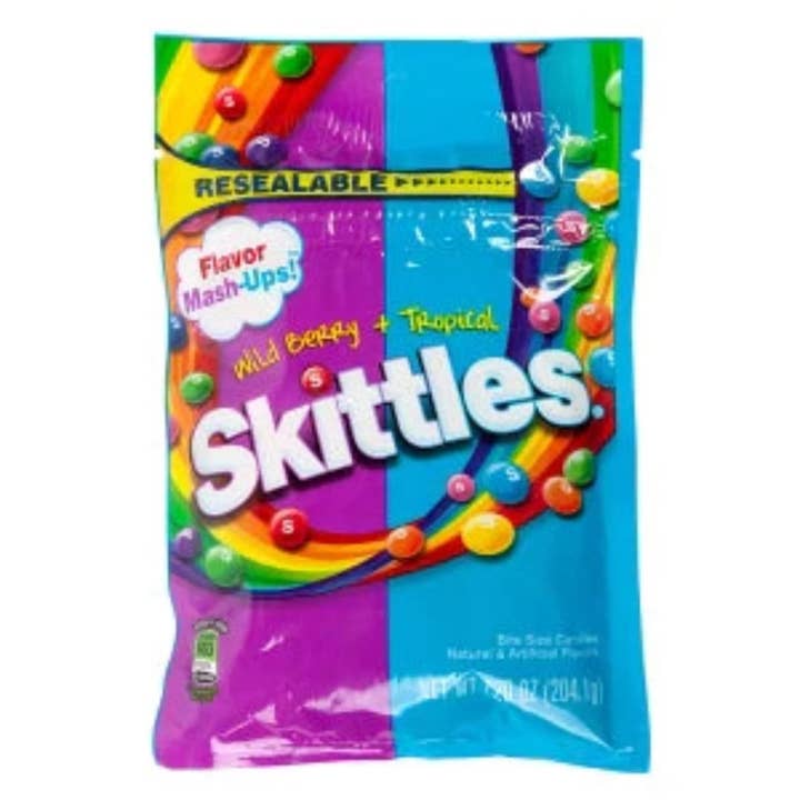 Skittles Flavor Mashups Tropical & Berry 7.20oz - 12ct for wholesale by I Got Your Candy