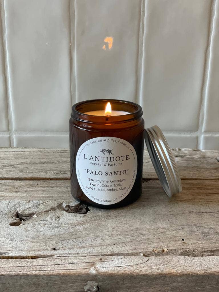 L'ANTIDOTE - Vendita all'ingrosso Candela in vasetto - Candela profumata PALO SANTO0