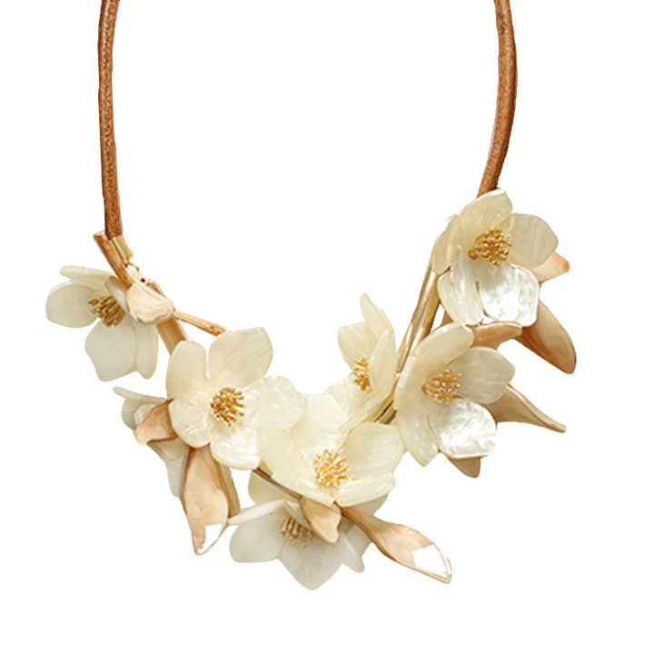 AMORINO SRL - Vendita all'ingrosso Girocollo/collier - COLLANA CON FIORI IN RESINA - FT24160A852