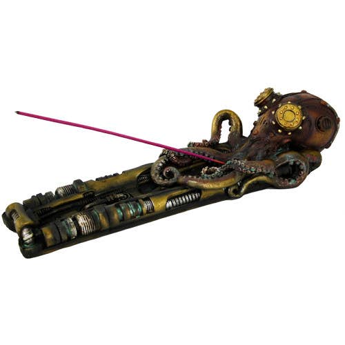 Steampunk Octopus Incense Burner for wholesale by Pacific Trading