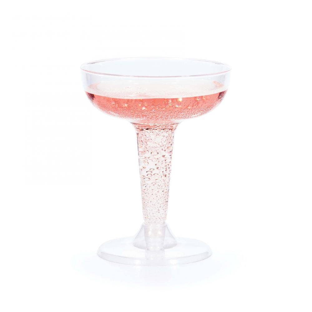 Bulk Party Decor - Wholesale Disposable Cup - Bulk Clear 4 oz Plastic Champagne Coupes (54 per Case)3