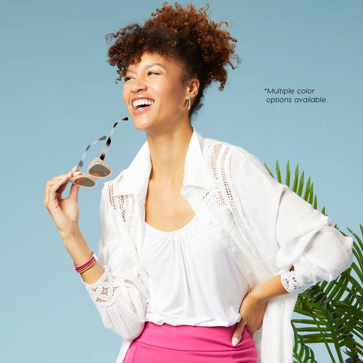 COCO + CARMEN - Vente Caraco – femme - Cami froncé ajustable Elsie14