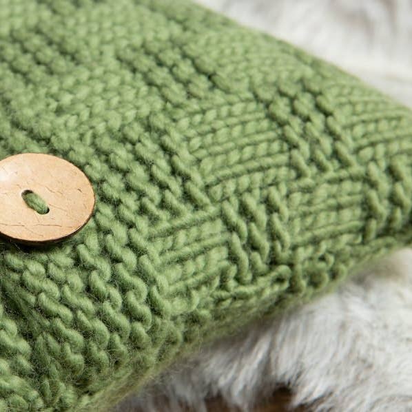 Wool Couture Company - Vente Accessoire de tricot/crochet - Kit de tricot pour housse de coussin en natté1