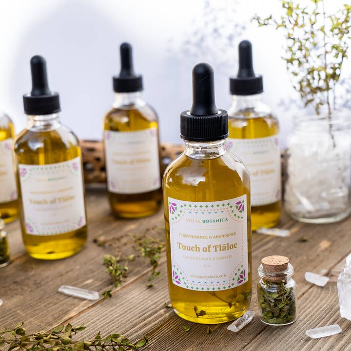Huile pour le bain et le corps à la créosote Desert Rain - Touch Of Tlaloc pour la vente par Yolia Botanica