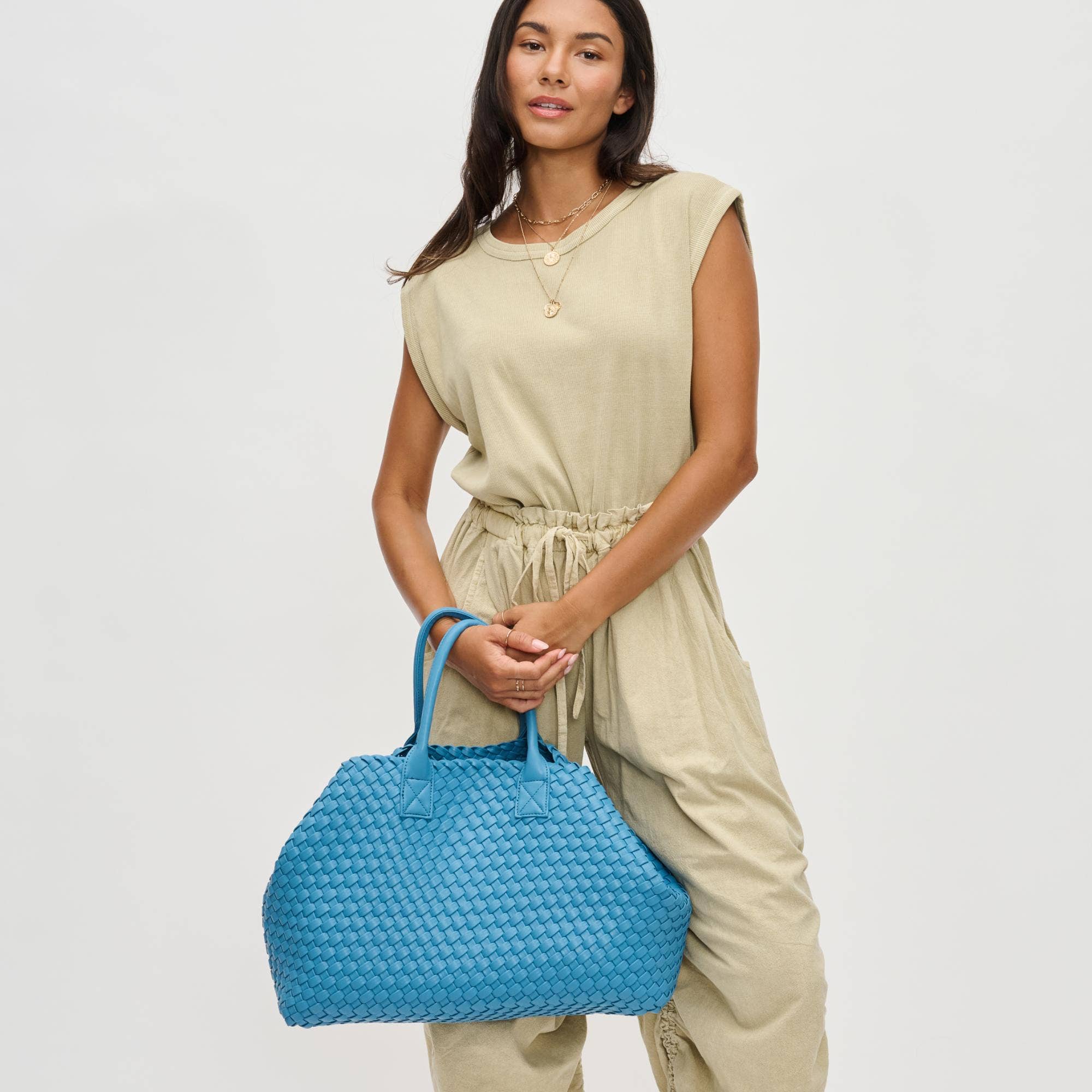 Urban Expressions - Wholesale Tote Bag - Women's - Ithaca Woven Vegan Leather Tote26
