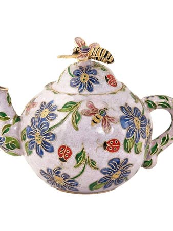 Théière Cloisonné Grande Abeille #2 pour la vente par Value Arts