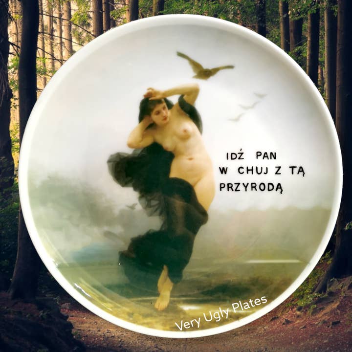 polish wall plate przyroda for wholesale by Very Ugly Plates