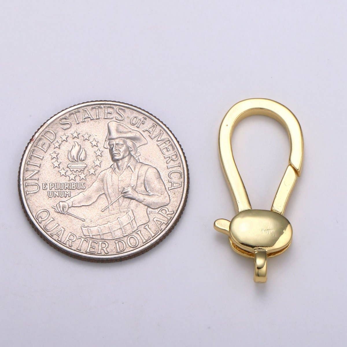 Aim Eternal - Vendita all'ingrosso Fibbie per cintura - Kit di forniture per gioielli fai da te con chiusura a moschettone ovale placcata in oro 24K per bracciale e collana L-1781