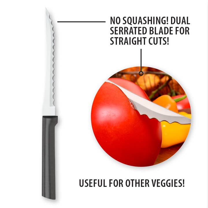 Rada Cutlery - Wholesale Kitchen/Utility Knife - Black Tomato Slicer
