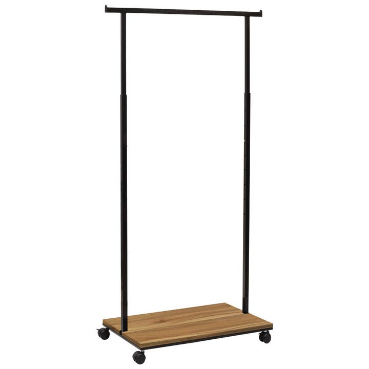 Specialty Store Services - Wholesale Free Standing Shelf - Black 24 in Single Sided Hangrail Rack2