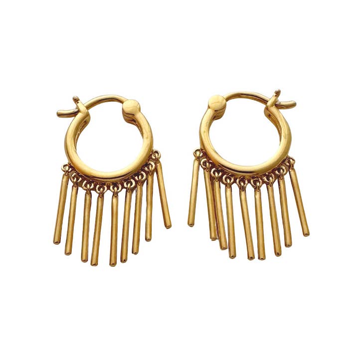 Honeycat Jewelry - Wholesale Hoop Earrings - Fringe (With Benefits) Hoops