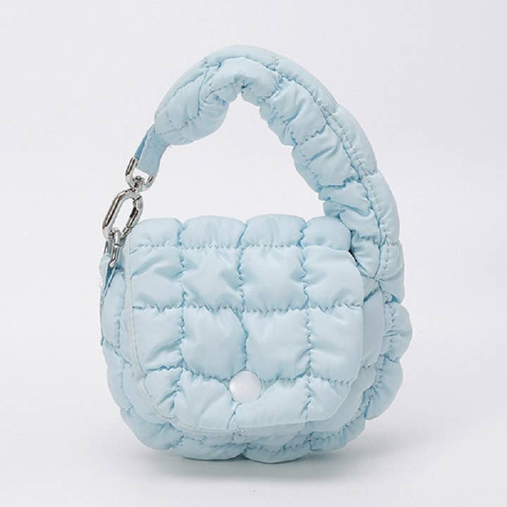 Women's Mini Wrinkled Cloud Bag Charm & Handheld for wholesale by particleactive