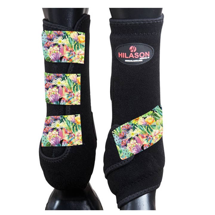 HILASON - Wholesale Horseback Riding Gear - HILASON L M S Horse Front Leg Sport Boots | Jumping Printed