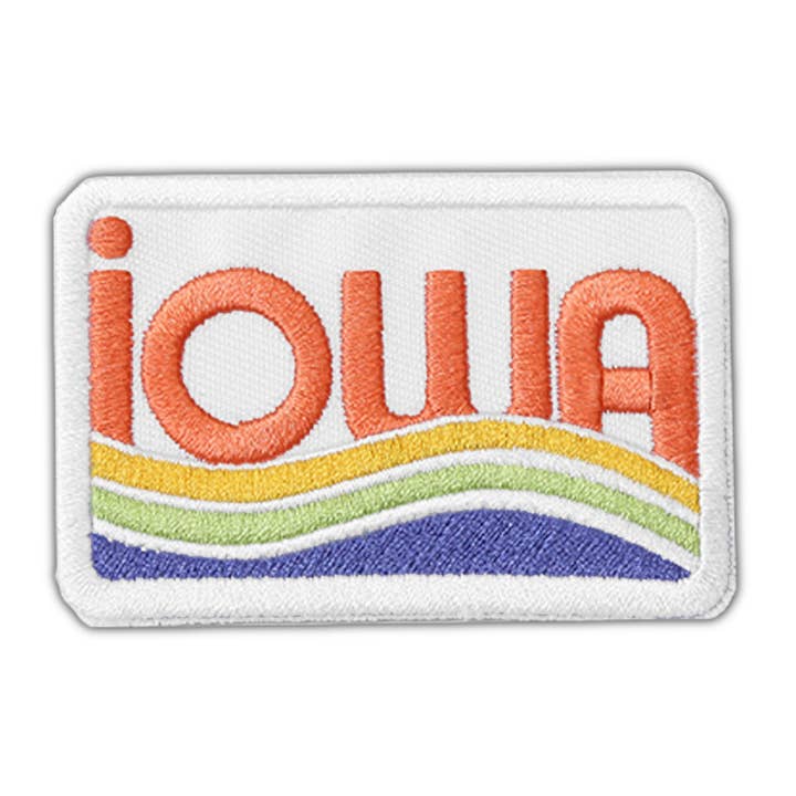 Iowa Waves Patch for wholesale by Bozz Prints