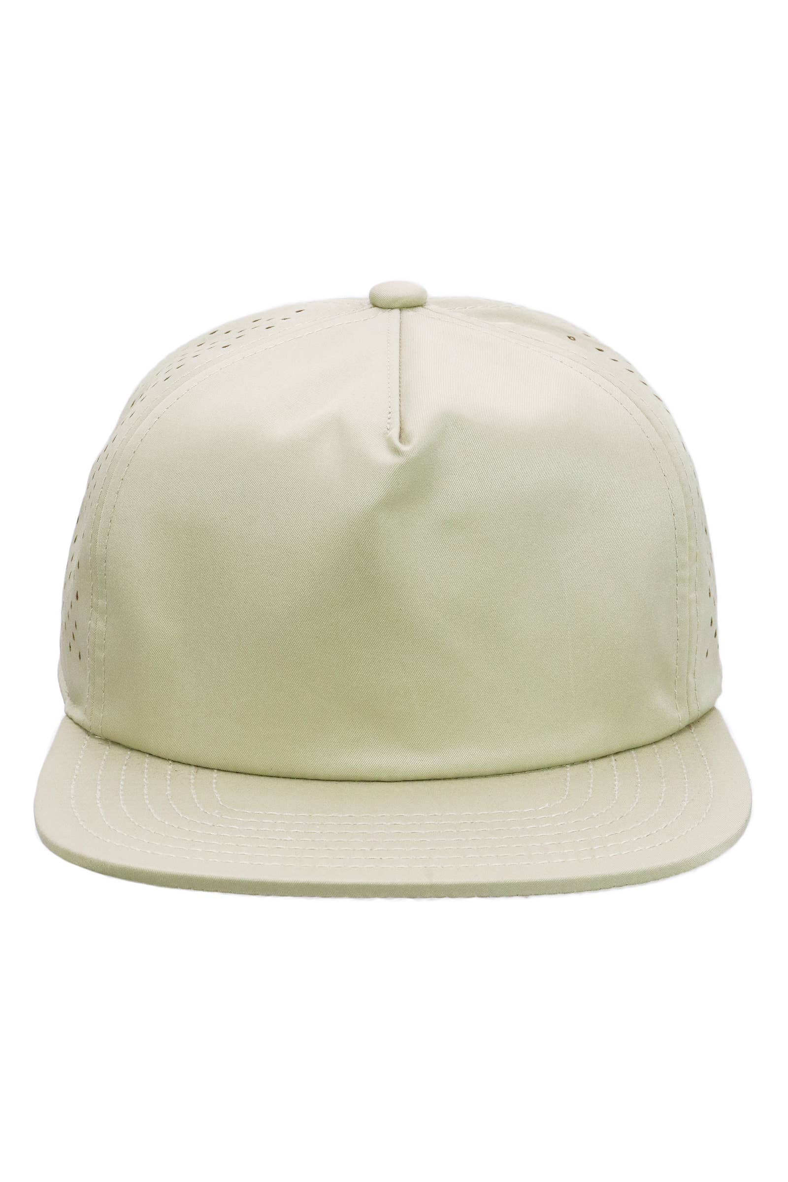 Cap Zone - Wholesale Flat Brim Cap - Unisex - Five Panel Unstructured Polyester Perforated Snapback20