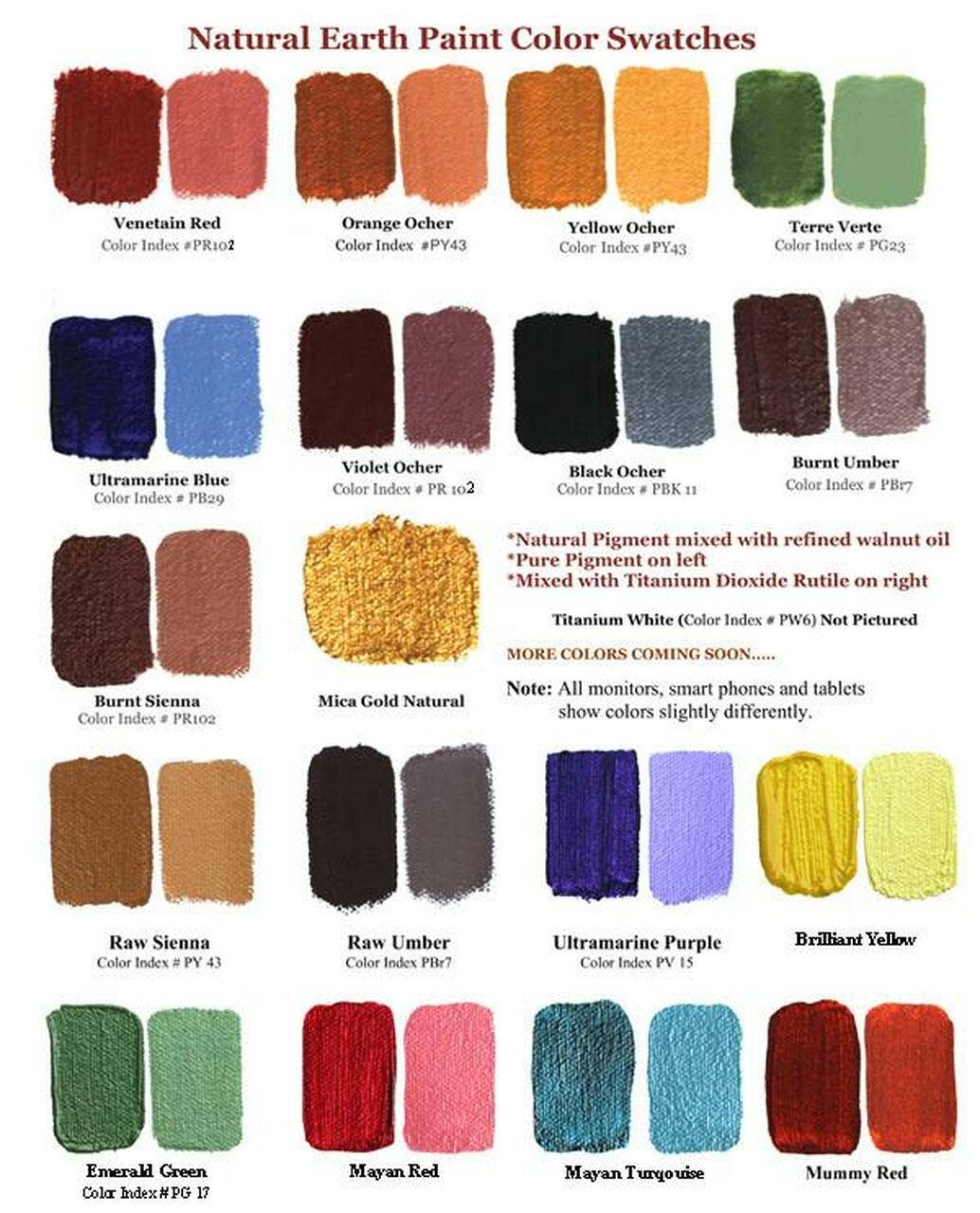 Natural Earth Paint - Wholesale Pigment - 1 lb. Earth & Mineral Pigments19