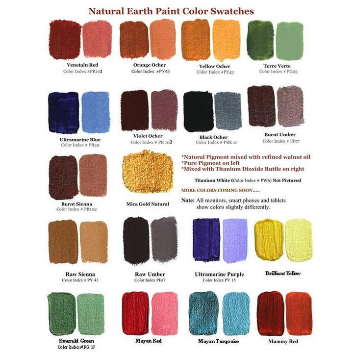 Natural Earth Paint - Wholesale Pigment - 1 lb. Earth & Mineral Pigments19