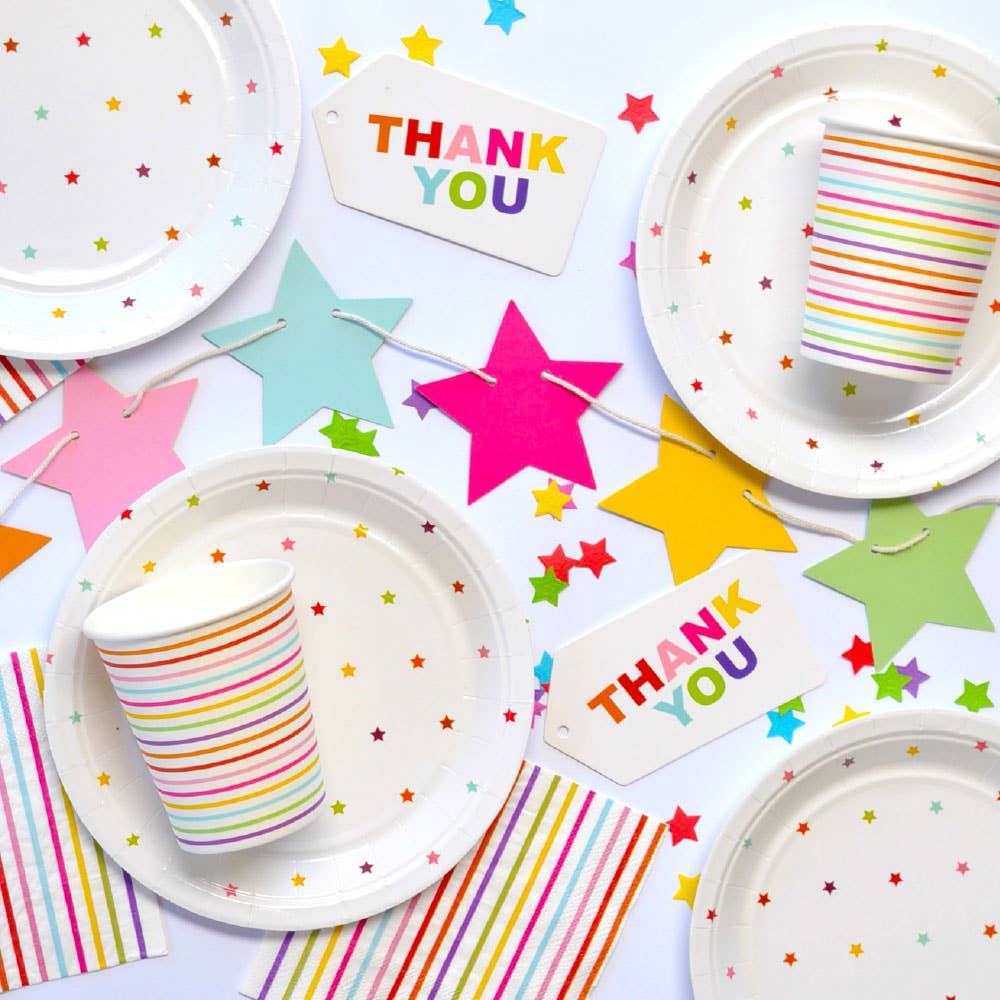 Illume Partyware – wholesale Bunting/Krans – Regnbåge stjärna vändbar krans2