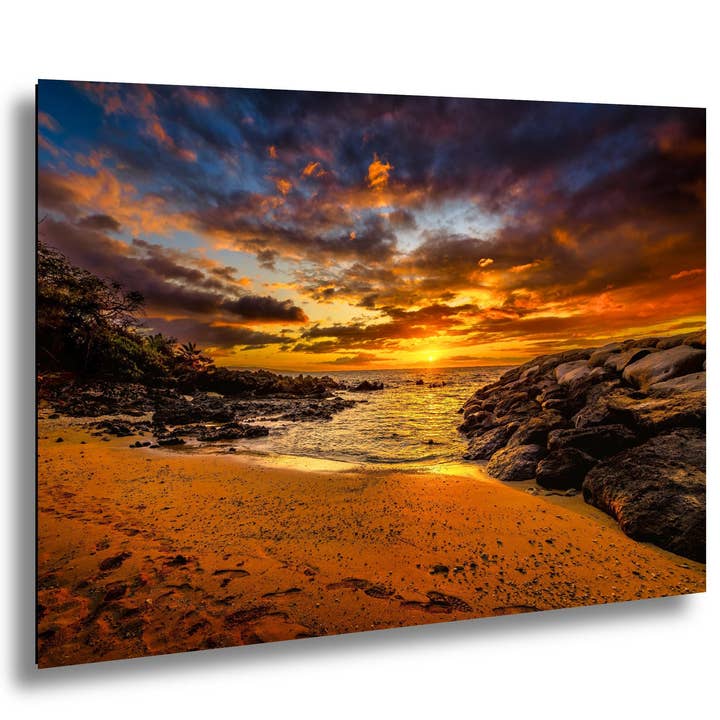 Sunset Wall Art - Maui Beach - Acrylic for wholesale by 998 Millibar Photography