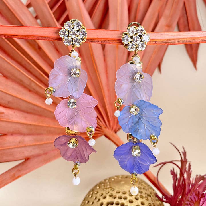 Elanor Three Leaves Earrings for wholesale by Susi di Re