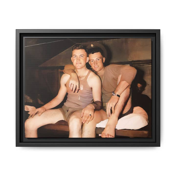 paire 100 | Framed Vintage Photo - Matte Canvas for wholesale by Walt & Pete