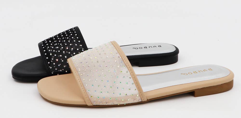 Andrea Bijoux - Vendita all'ingrosso Sandali - Donna - Sandalo piatto con strass3